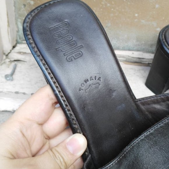 Italian leather sandal heel - Picture 3 of 4
